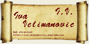 Iva Velimanović vizit kartica